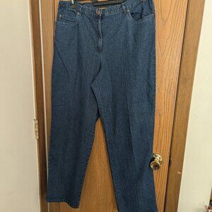 Ruby Rd. Comfort Stretch Dark Wash Denim Blue Jeans Cotton Blend-14
